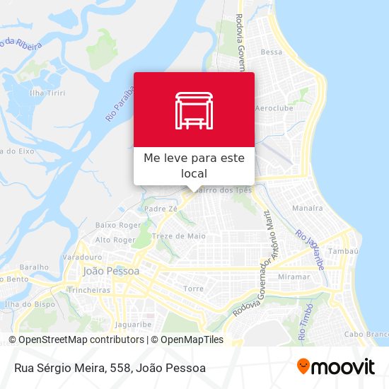 Rua Sérgio Meira, 558 mapa