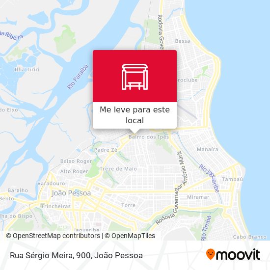 Rua Sérgio Meira, 900 mapa