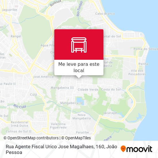 Rua Agente Fiscal Urico Jose Magalhaes, 160 mapa