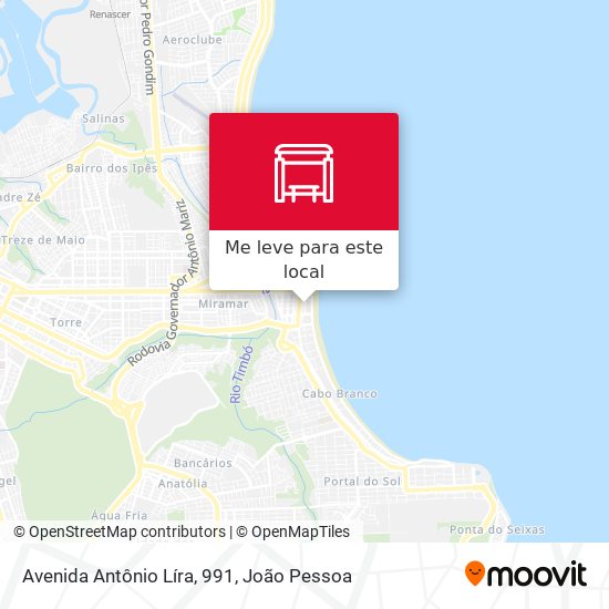 Avenida Antônio Líra, 991 mapa