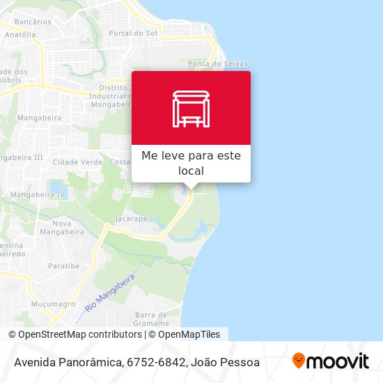 Avenida Panorâmica, 6752-6842 mapa