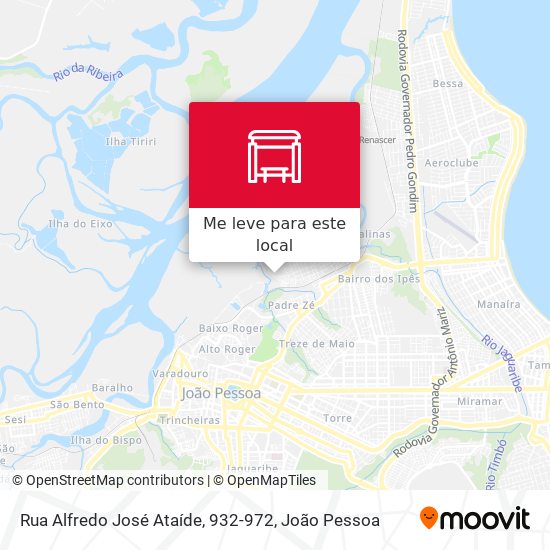 Rua Alfredo José Ataíde, 932-972 mapa