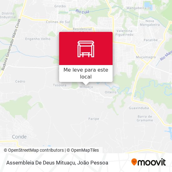 Assembleia De Deus Mituaçu mapa