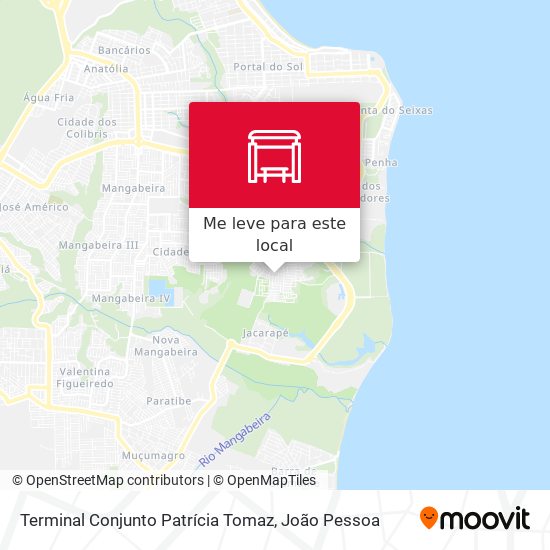 Terminal Conjunto Patrícia Tomaz mapa