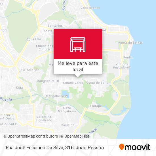 Rua José Feliciano Da Silva, 316 mapa