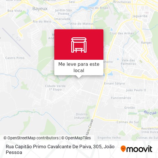 Rua Capitão Primo Cavalcante De Paiva, 305 mapa