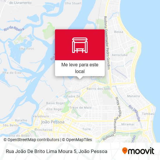 Rua João De Brito Lima Moura 5 mapa