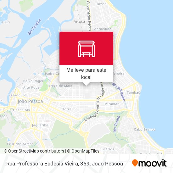 Rua Professora Eudésia Viêira, 359 mapa