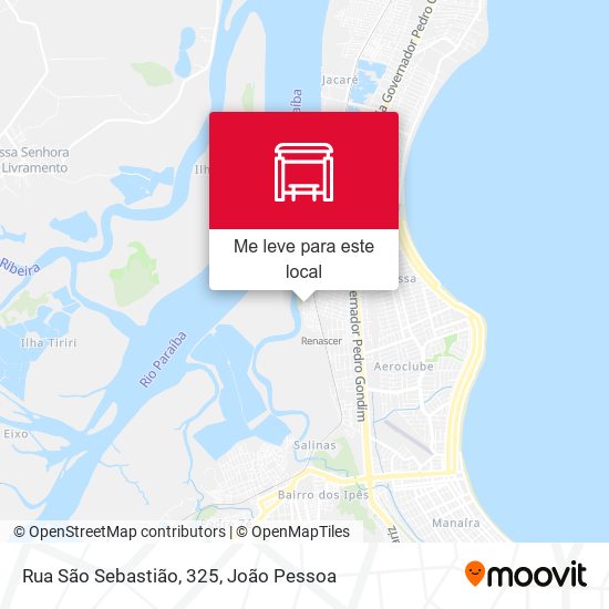 Rua São Sebastião, 325 mapa