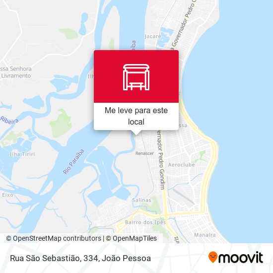 Rua São Sebastião, 334 mapa