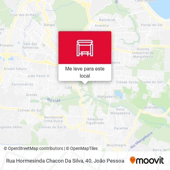 Rua Hormesinda Chacon Da Silva, 40 mapa