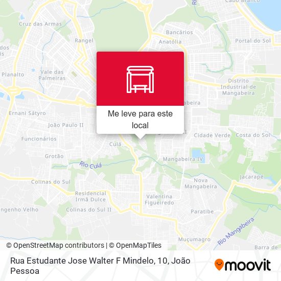 Rua Estudante Jose Walter F Mindelo, 10 mapa