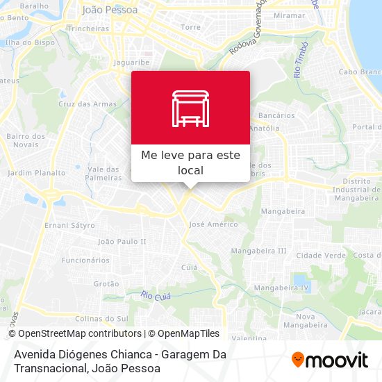 Avenida Diógenes Chianca - Garagem Da Transnacional mapa