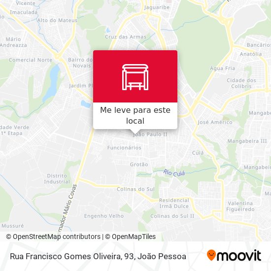 Rua Francisco Gomes Oliveira, 93 mapa