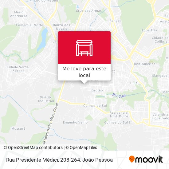Rua Presidente Médici, 208-264 mapa