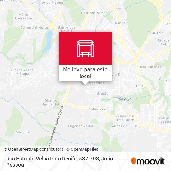 Rua Estrada Velha Pará Recife, 537-703 mapa