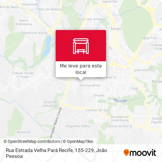 Rua Estrada Velha Pará Recife, 155-229 mapa