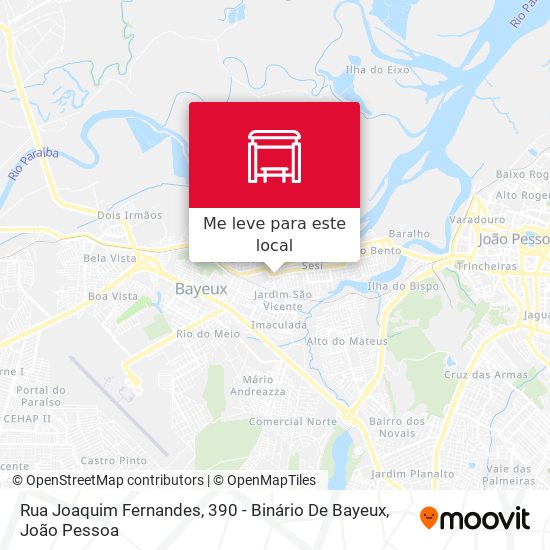 Rua Joaquim Fernandes, 390 - Binário De Bayeux mapa
