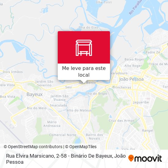 Rua Elvira Marsicano, 2-58 - Binário De Bayeux mapa