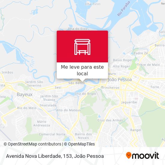 Avenida Nova Liberdade, 153 mapa