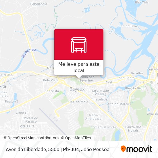 Avenida Liberdade, 5500 | Pb-004 mapa