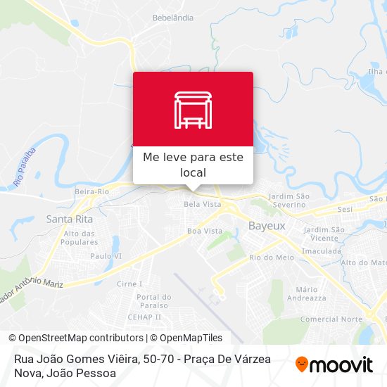 Rua João Gomes Viêira, 50-70 - Praça De Várzea Nova mapa