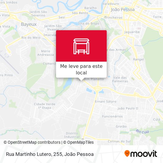 Rua Martinho Lutero, 255 mapa