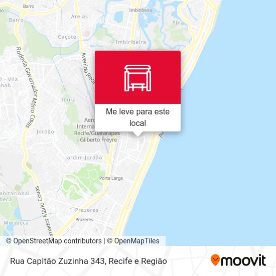 Rua Capitão Zuzinha 343 mapa