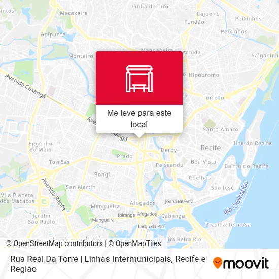 Rua Real Da Torre | Linhas Intermunicipais mapa