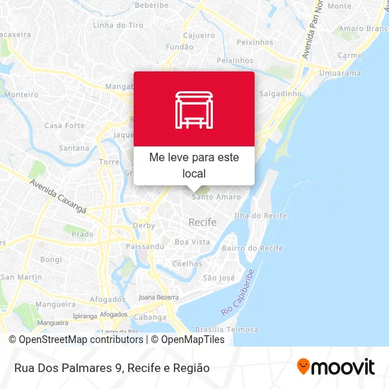Rua Dos Palmares 9 mapa