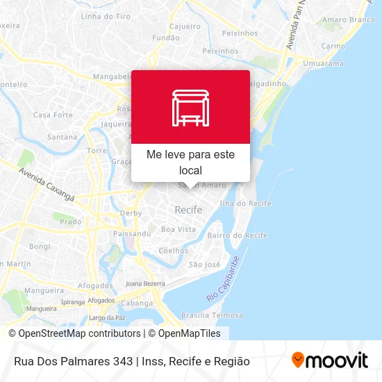 Rua Dos Palmares 343 | Inss mapa