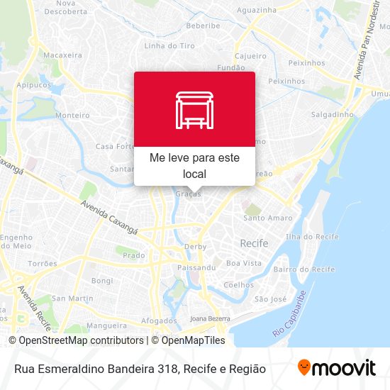 Rua Esmeraldino Bandeira 318 mapa