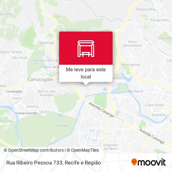 Rua Ribeiro Pessoa 733 mapa