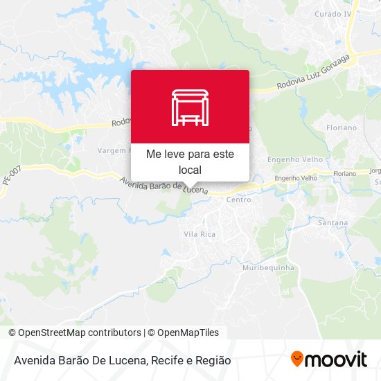Avenida Barão De Lucena mapa