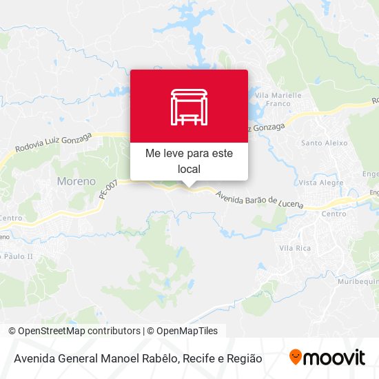 Avenida General Manoel Rabêlo mapa
