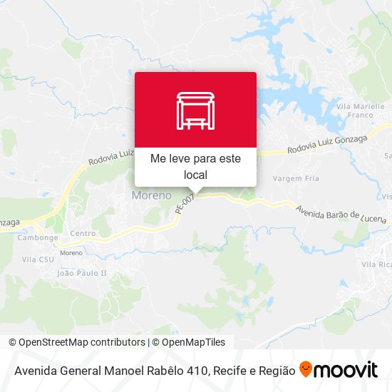 Avenida General Manoel Rabêlo 410 mapa