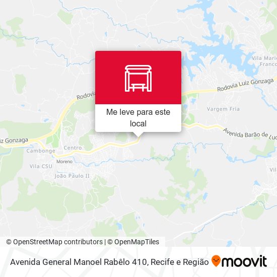 Avenida General Manoel Rabêlo 410 mapa