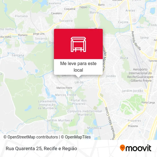 Rua Quarenta 25 mapa