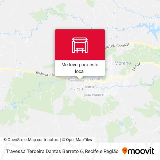 Travessa Terceira Dantas Barreto 6 mapa