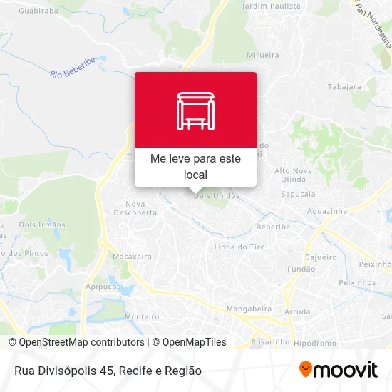 Rua Divisópolis 45 mapa