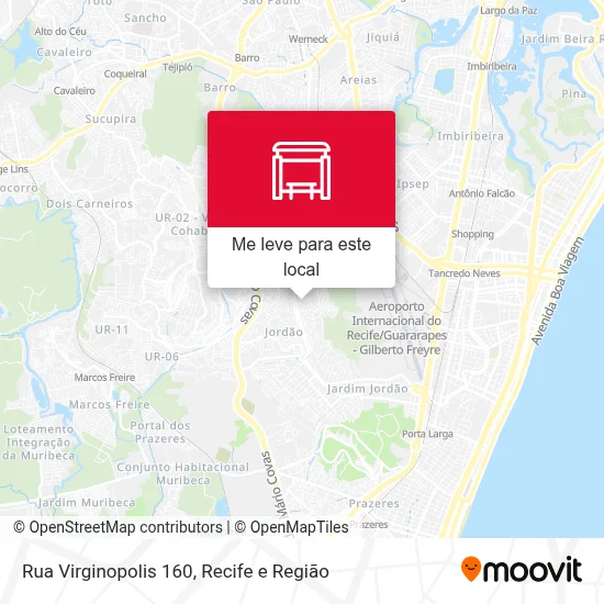 Rua Virginopolis 160 mapa