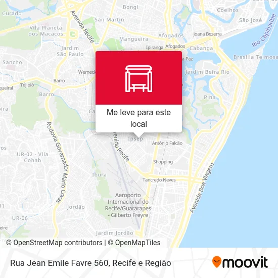 Rua Jean Emile Favre 560 mapa