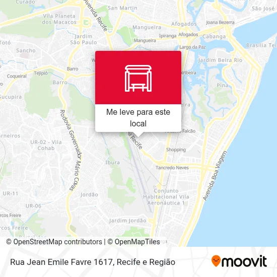 Rua Jean Emile Favre 1617 mapa