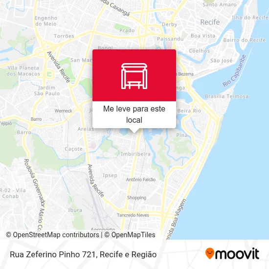 Rua Zeferino Pinho 721 mapa