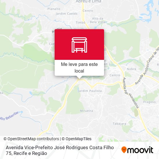 Avenida Vice-Prefeito José Rodrigues Costa Filho 75 mapa