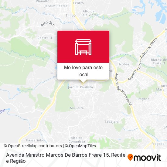 Avenida Ministro Marcos De Barros Freire 15 mapa