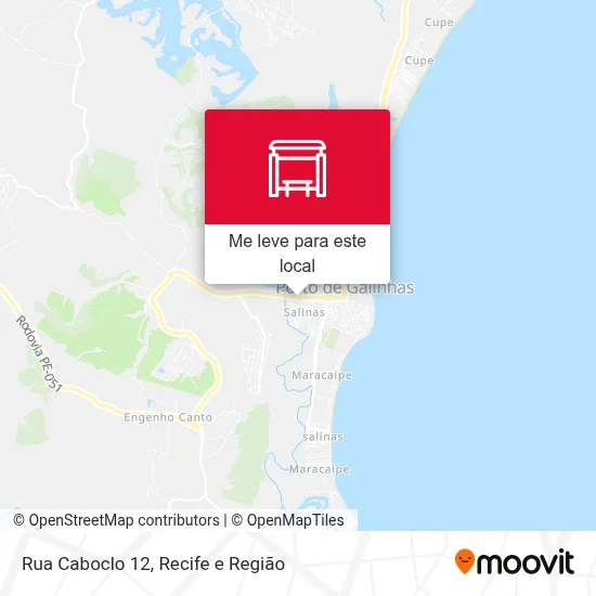 Rua Caboclo 12 mapa