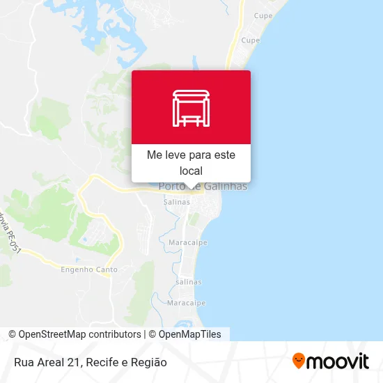 Rua Areal 21 mapa