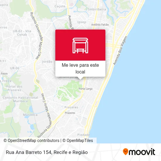 Rua Ana Barreto 154 mapa
