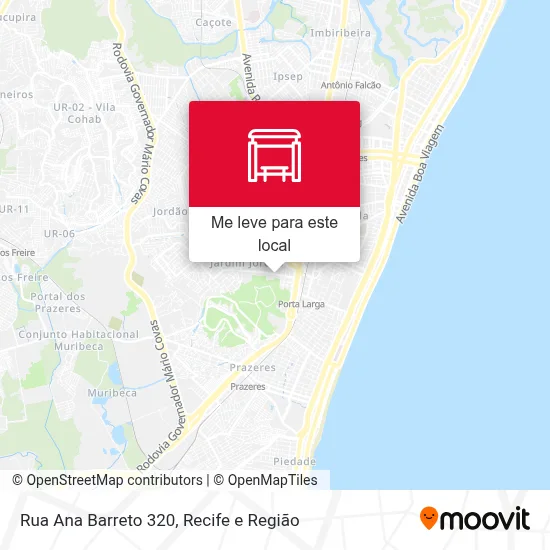Rua Ana Barreto 320 mapa